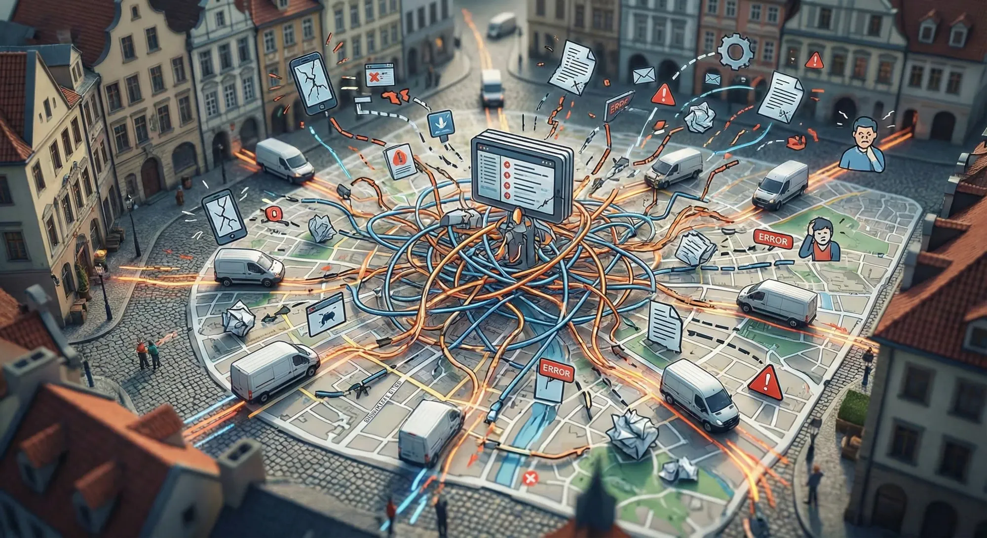 Last-Mile Delivery Chaos Visualization