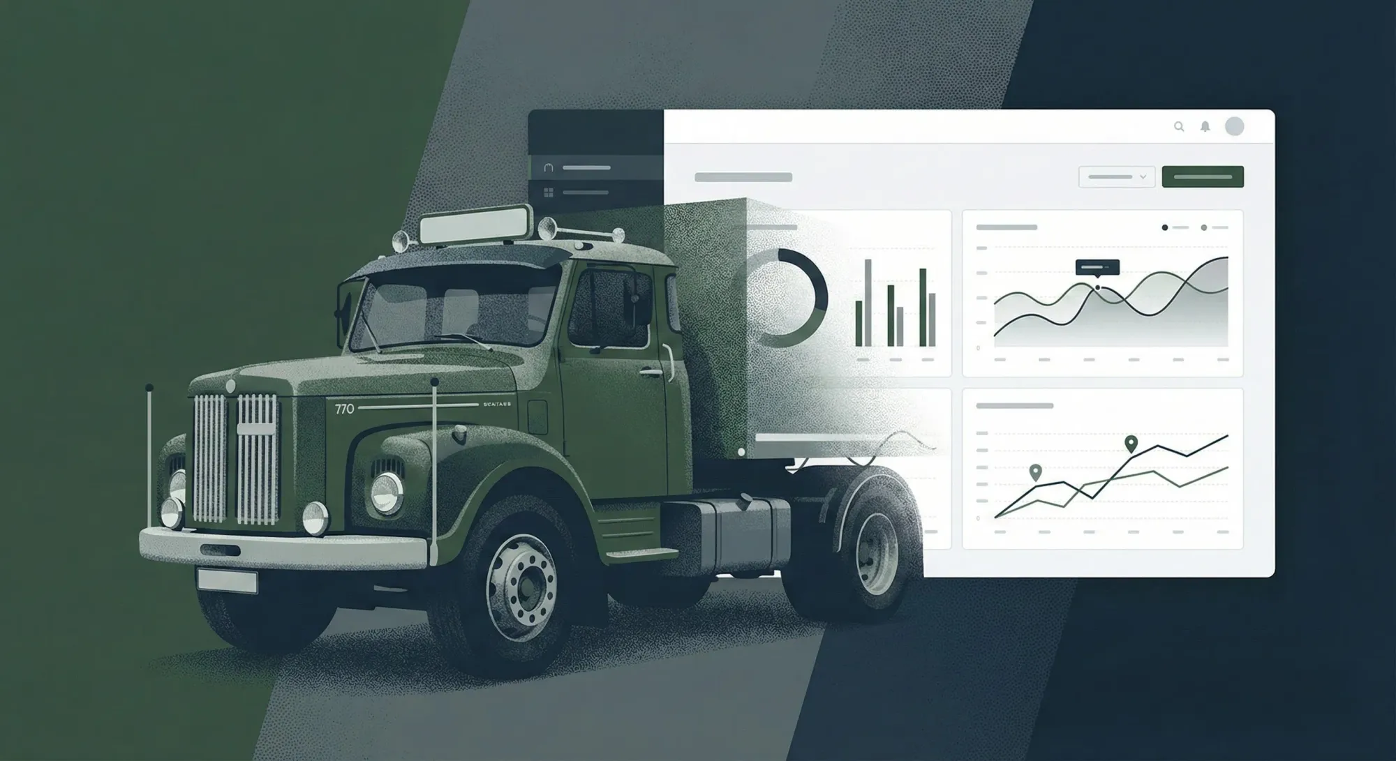 A young technician examining a holographic engine diagram.