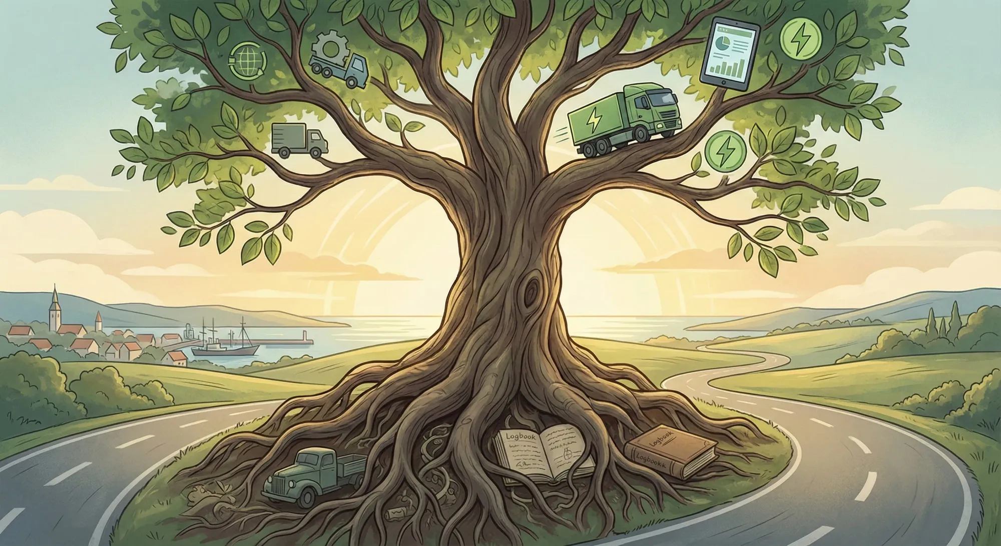 A clear horizon representing improved employee retention.