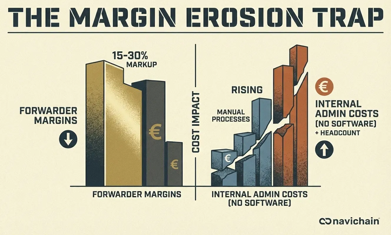 Overwhelmed logistics staff struggle with fragmented systems, highlighting the need for a unified approach.