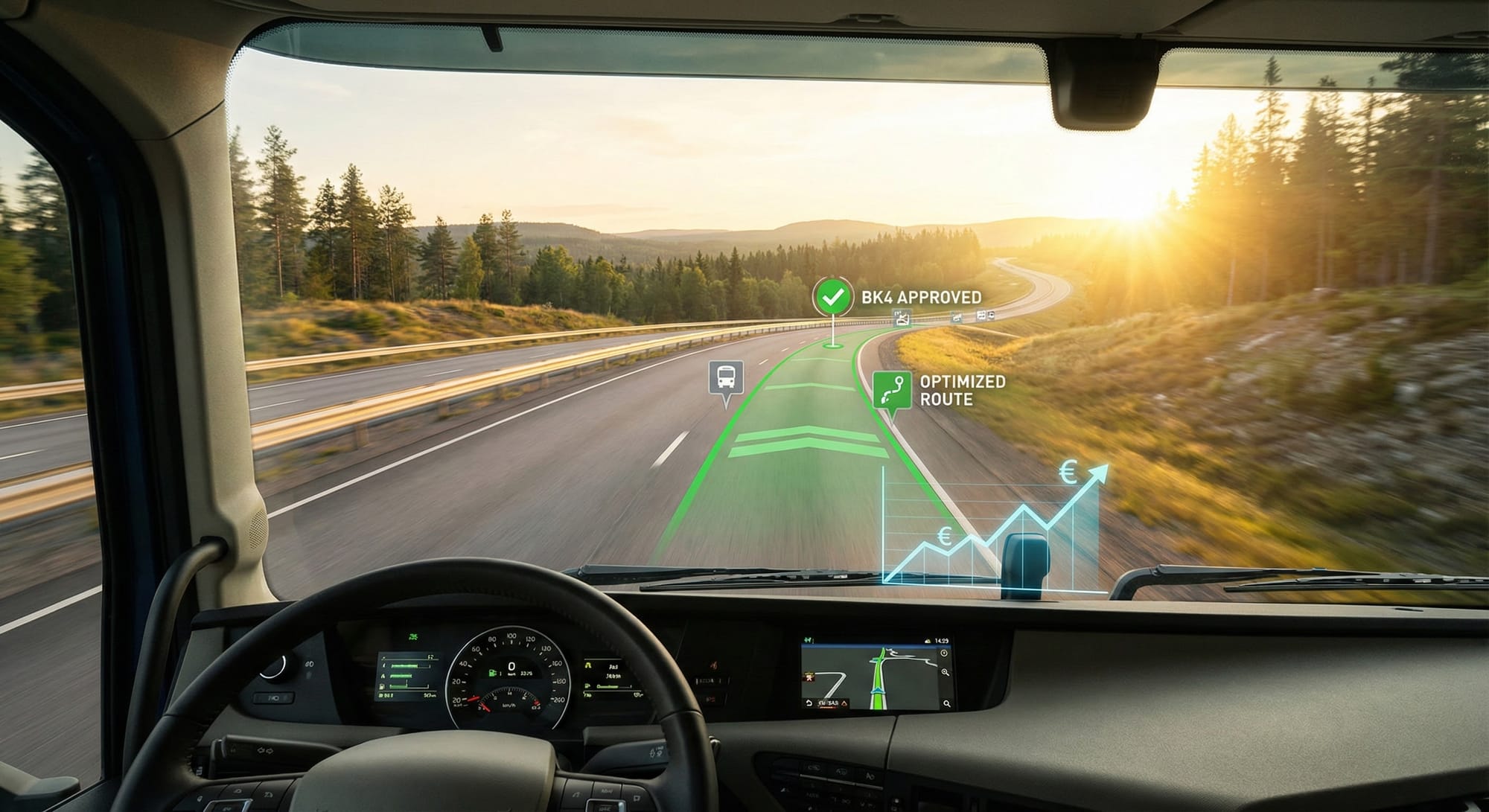 Carbon credits flow from diverse supply chain points into a central hub.