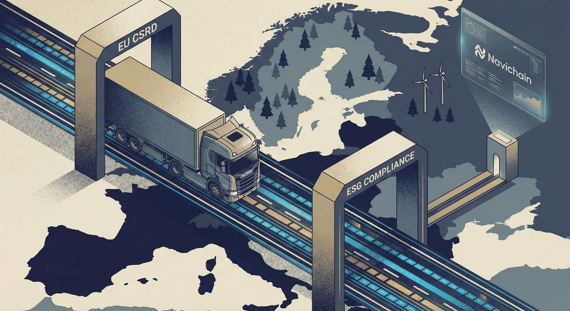 Navichain user interface showcasing clear, comprehensive environmental data dashboard.