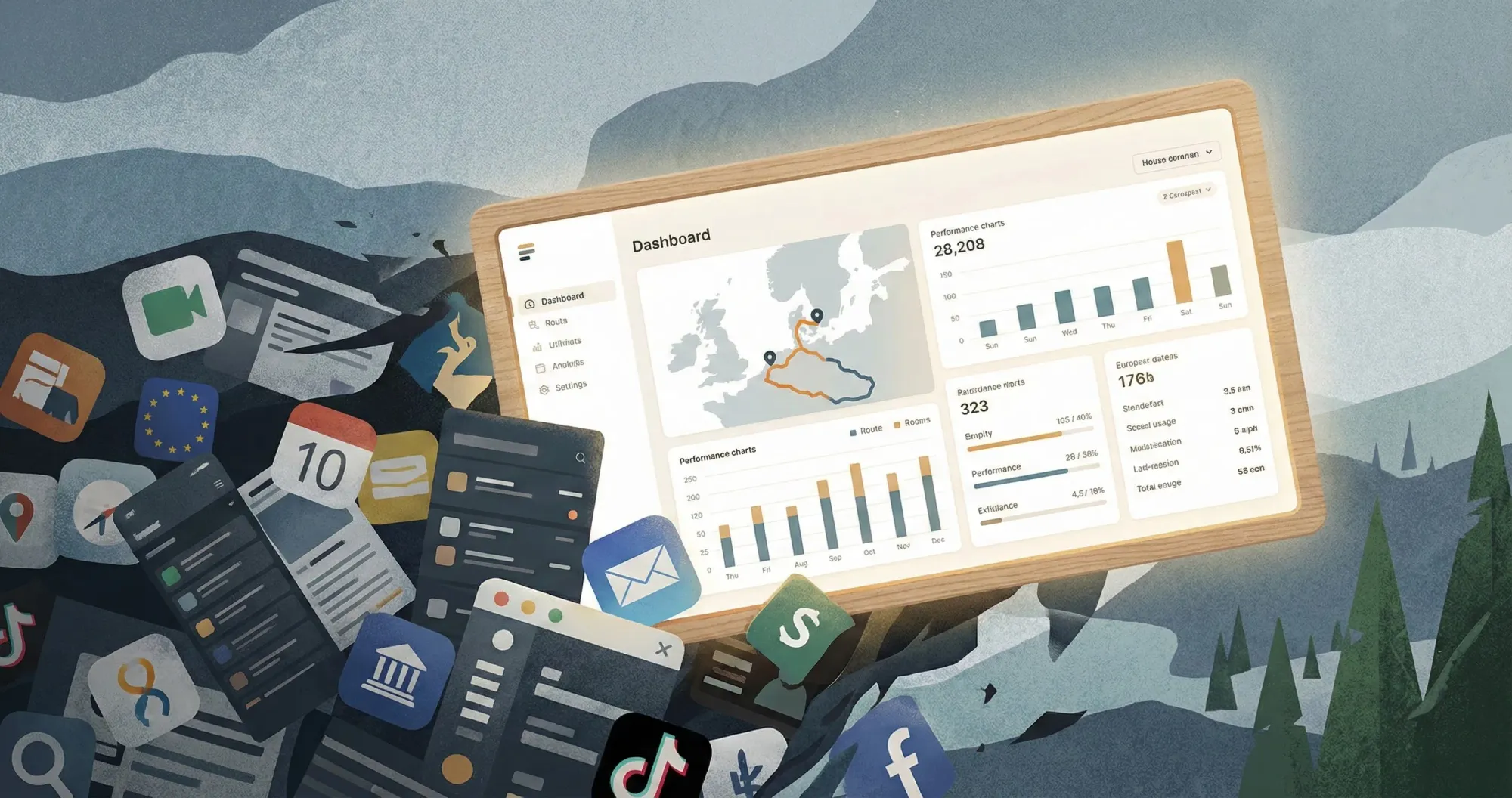 Navichain platform showcasing real-time tracking and security features.