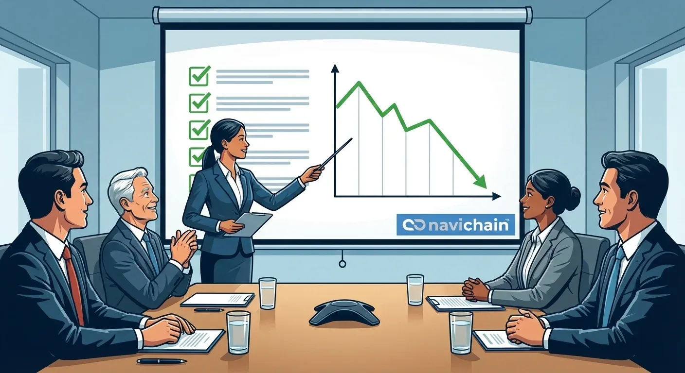 Navichain logo badge.