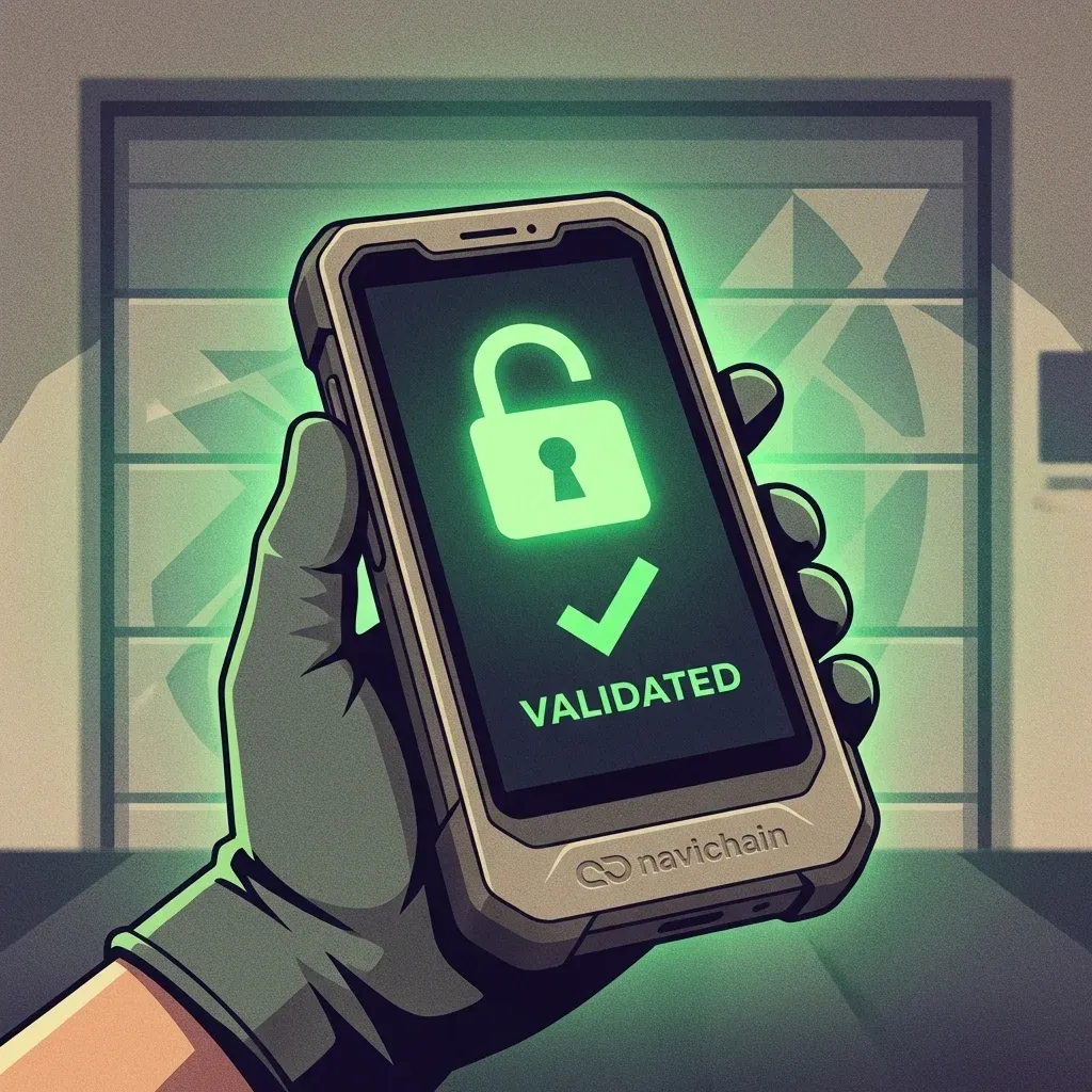 Navichain logo badge.