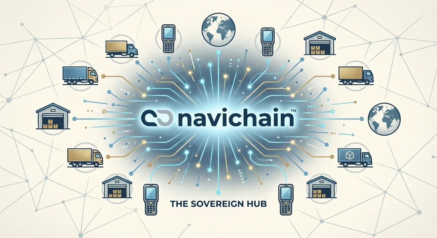 A happy customer receiving a package, with a green 'Validated' checkmark on the app.