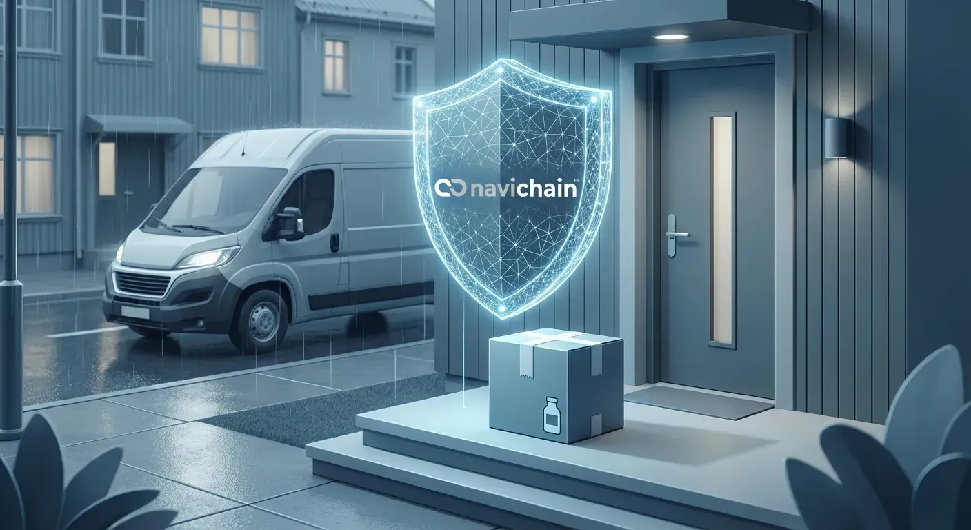 Navichain logo, a symbol of secure, compliant, and efficient logistics solutions.