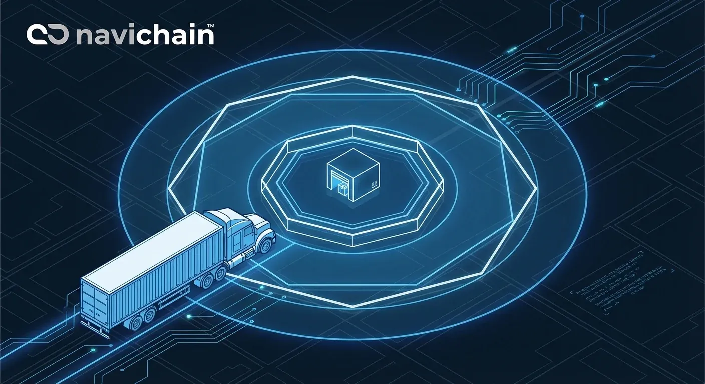 Navichain varumärke med en precisionsmålikon.