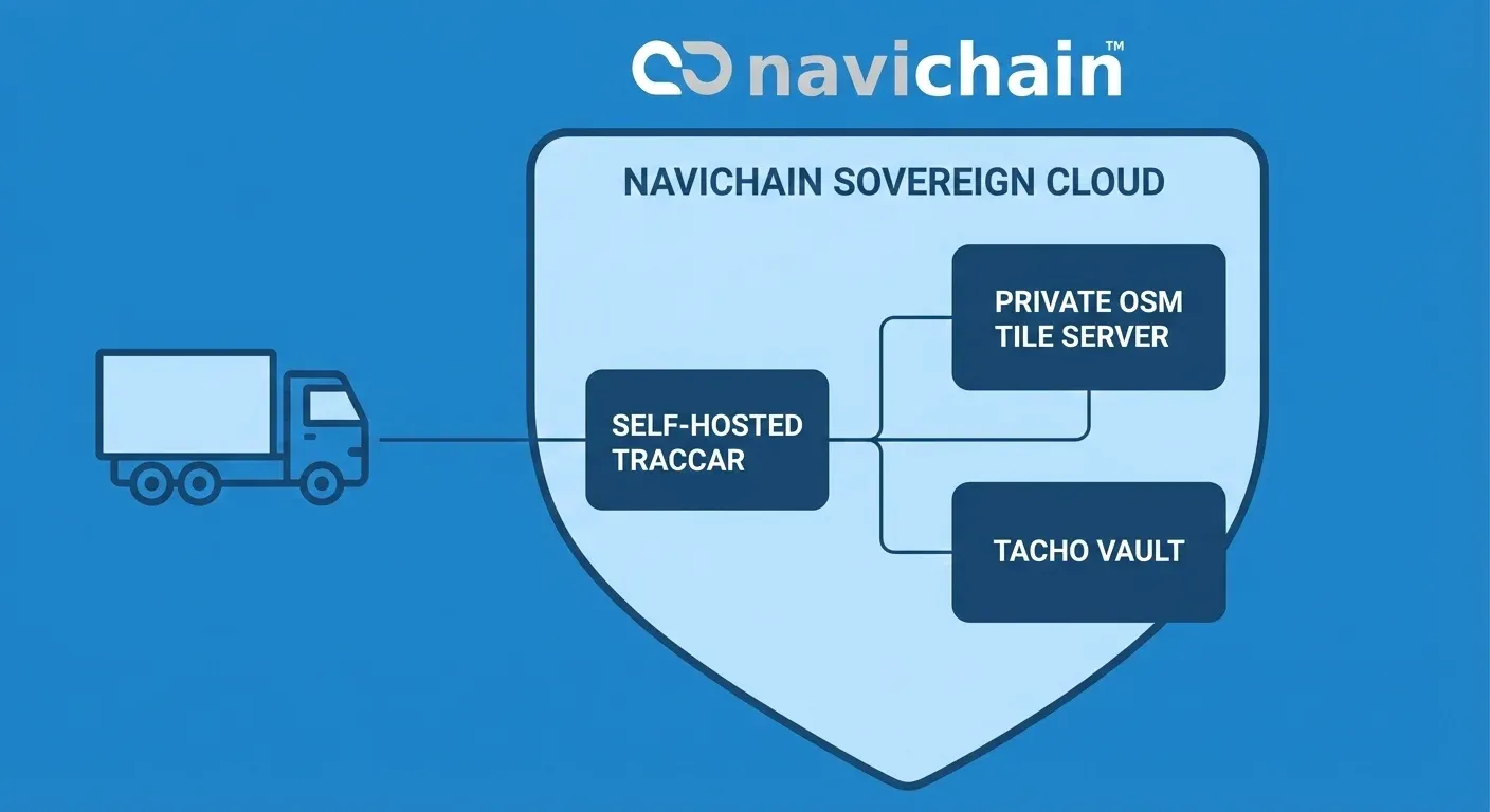 Schematic of the Navichain Sovereign Fleet architecture.