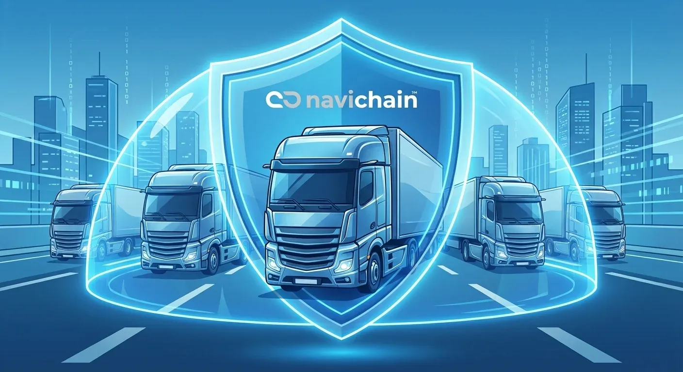 Navichain Sovereign Fortress branding with a secure shield icon.