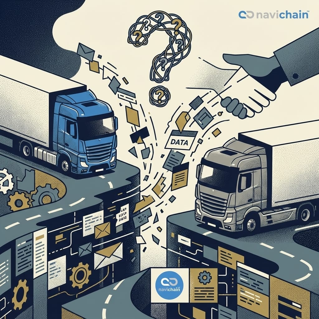 Navichain logo represents a trusted partner for secure logistics data integration solutions.