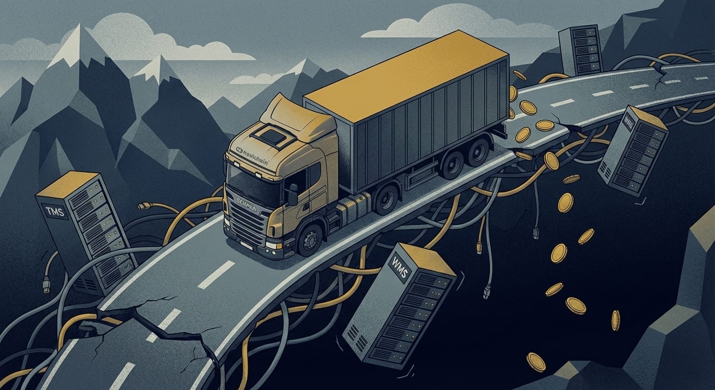 Navichain logo representing our data-driven approach to resolving logistics profitability paradox.