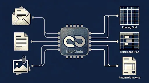 Workflow diagram from email to booking