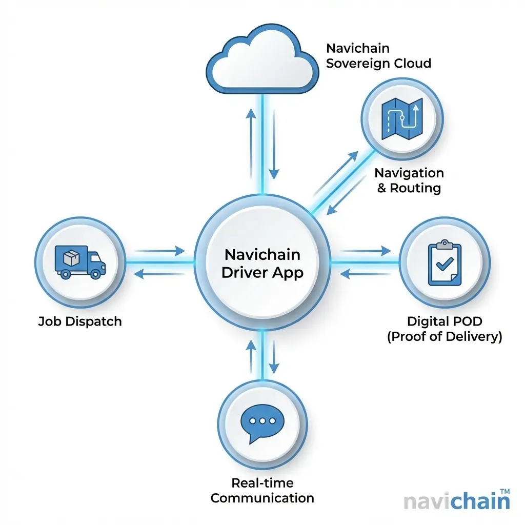 Navichain's Unified OS integrates logistics functions within one seamless platform.