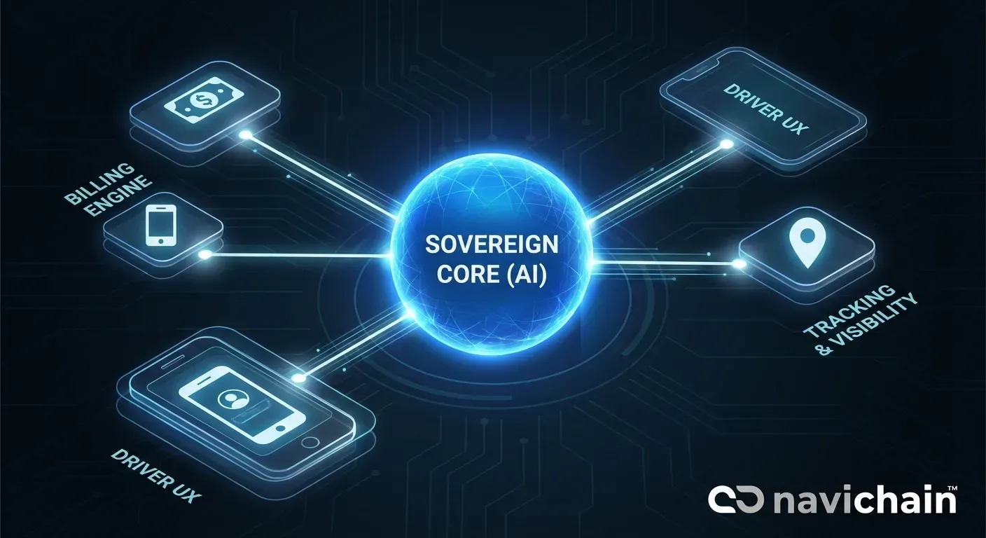 Direct logistics orchestration flowchart: streamlining and control in business operations.