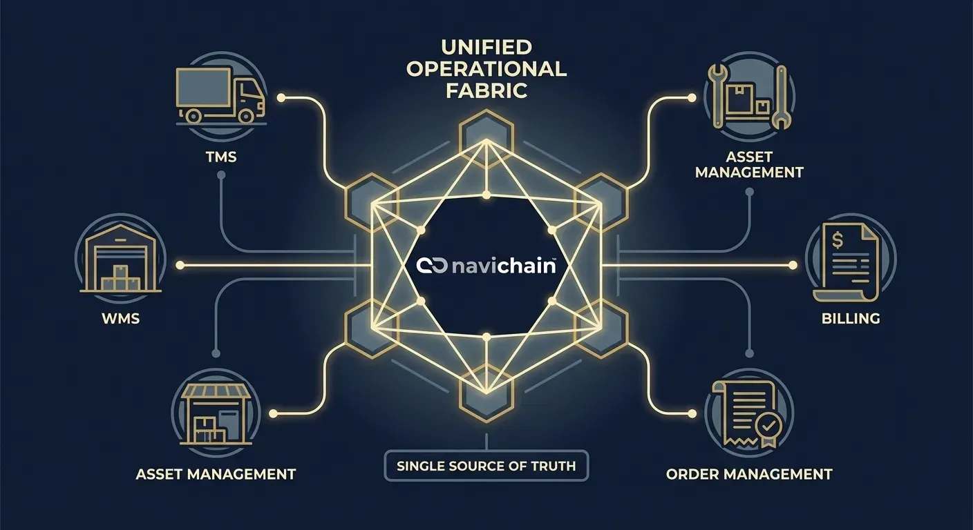 Inbäddad analys optimerar logistik: Transport, lager, fakturering i ett system.
