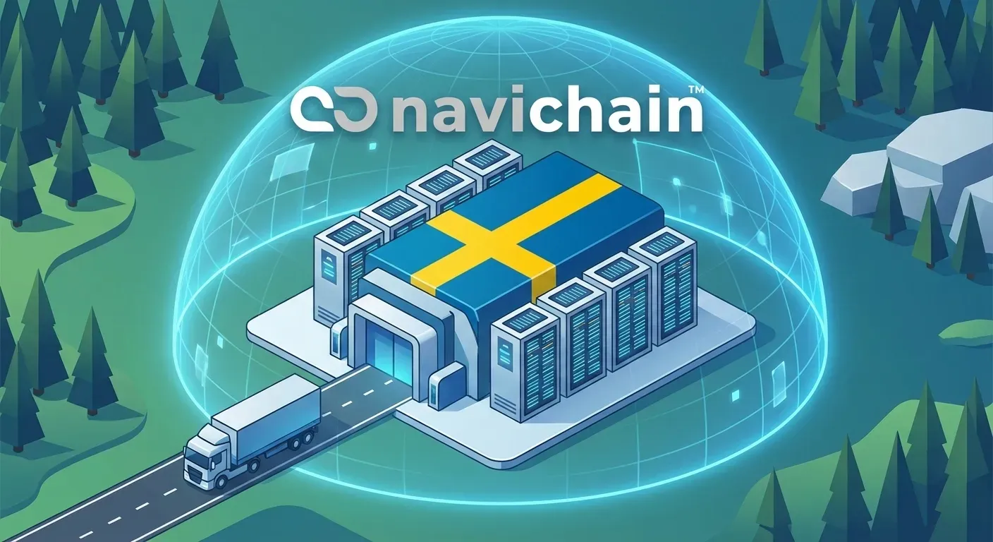 Navichain logo representing a modern and integrated logistics software solution.
