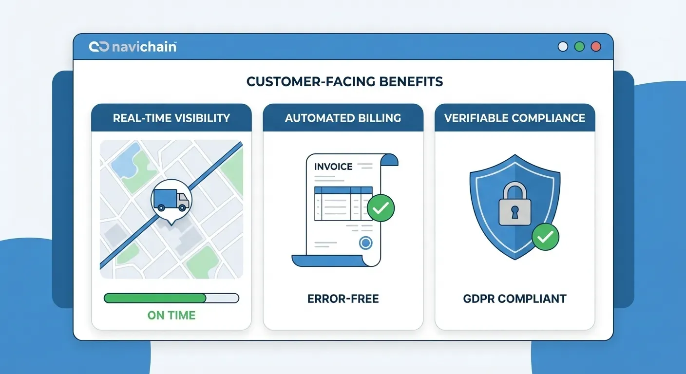 Navichains plattform för effektivitetsvinster och bättre datakontroll.