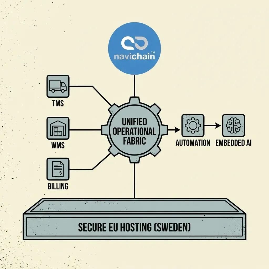 Enhetlig logistikplattform integrerar TMS, WMS och orderhantering till centralt system.