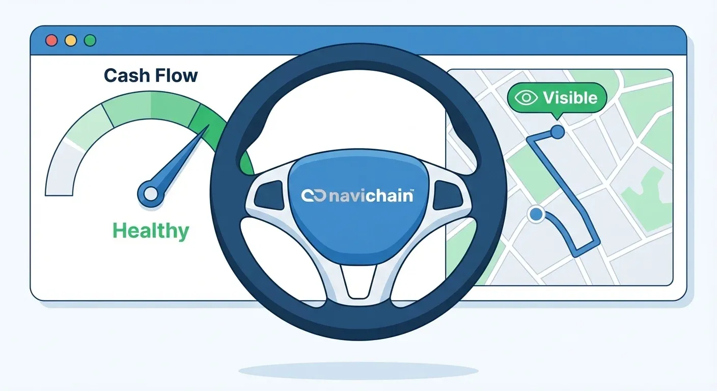 SME overcoming cash flow issues, driving growth through Navichain platform solutions.