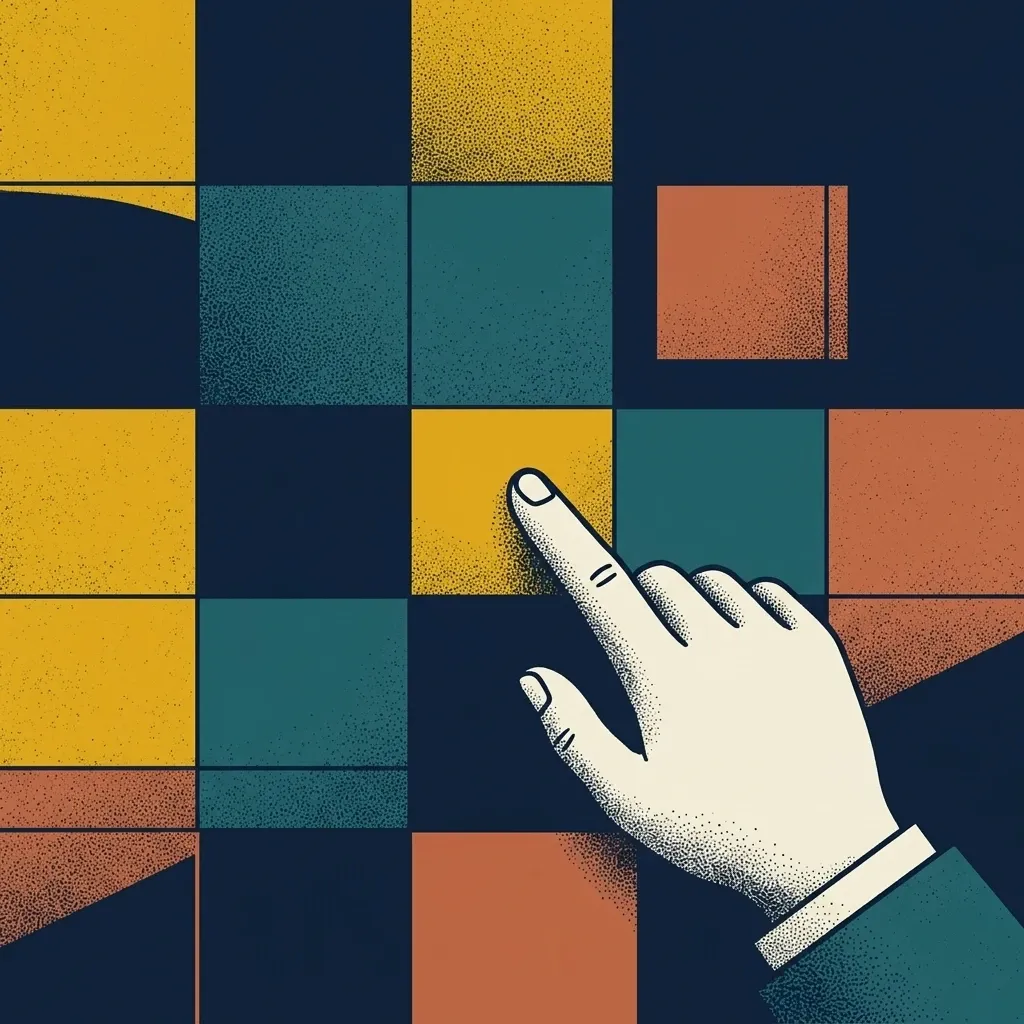 Abstrakt ritning av navichains gränssnitt för AI Tariff Builder