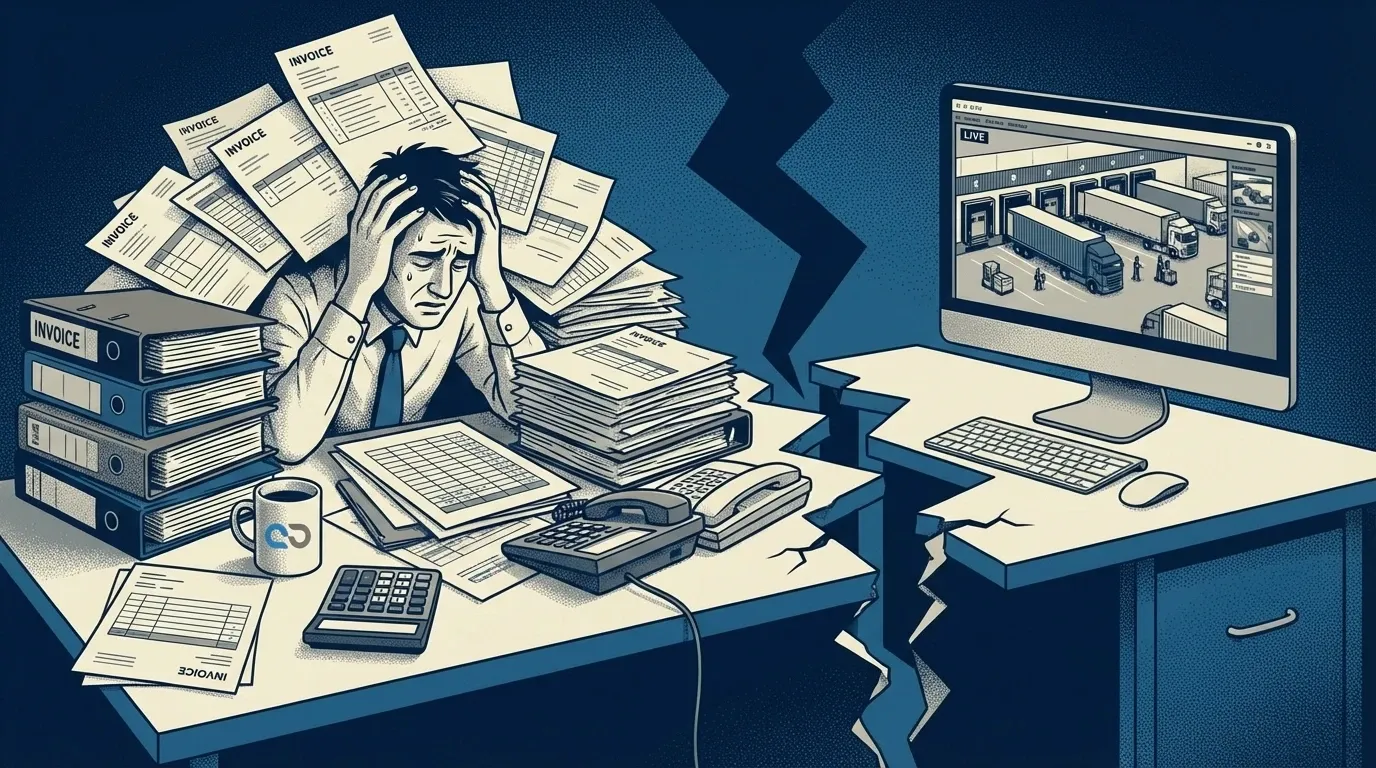 Små åkerier kämpar mot större konkurrenter med överlägsna system.