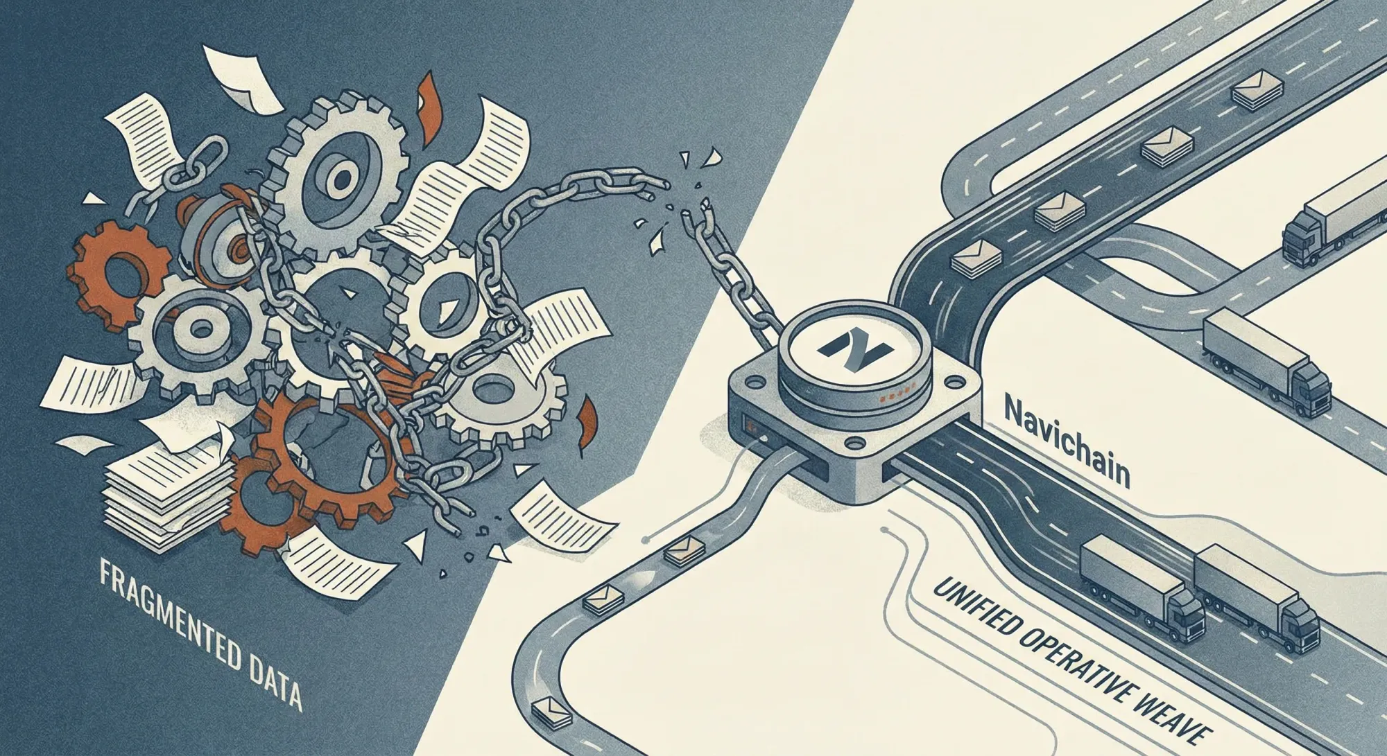 Lastbilar på väg i solnedgång – symboliserar modern åkeriverksamhet och effektiv transportplanering.