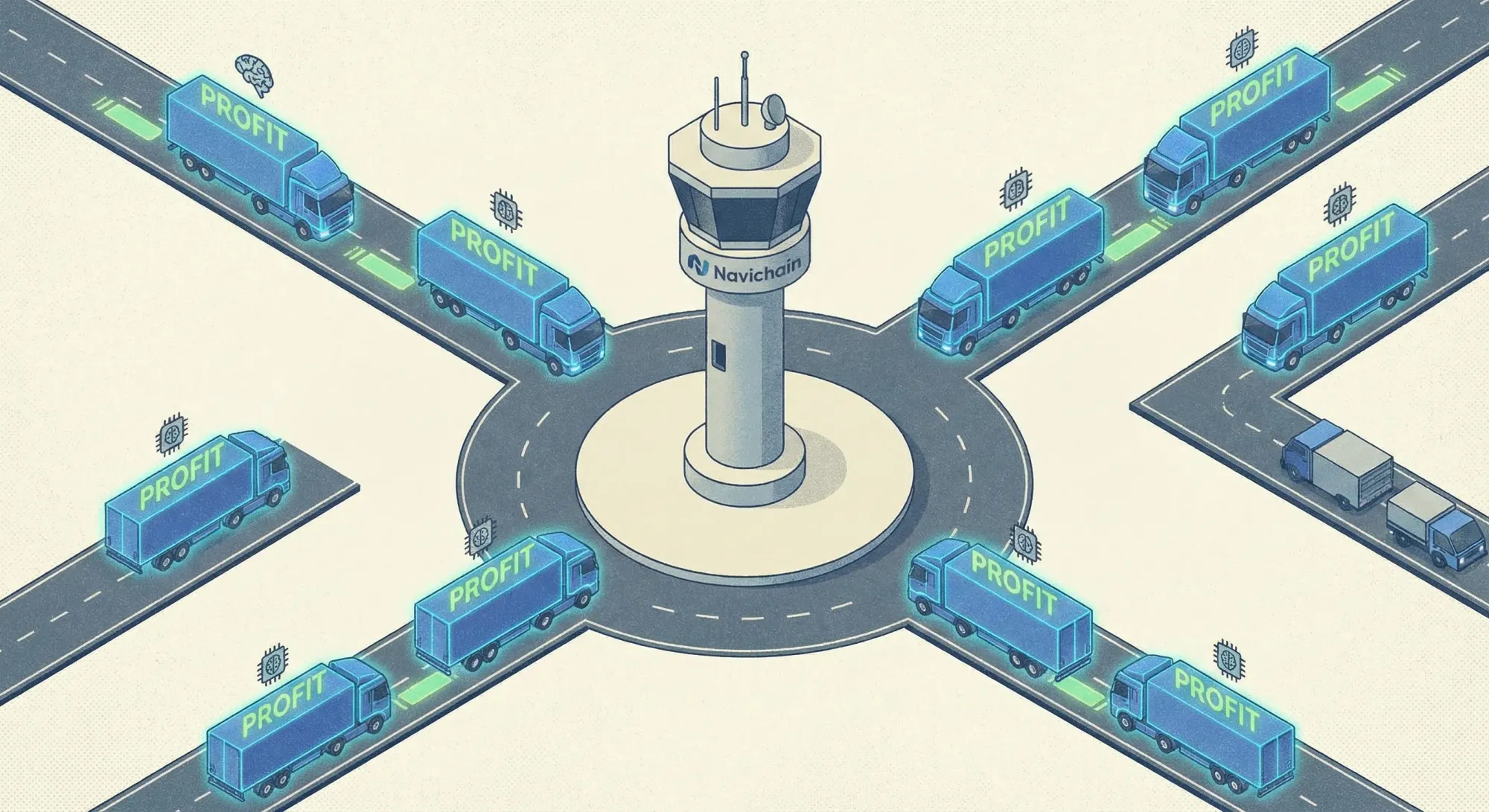 Schematisk översikt: Transportplanering transformeras till en tillgång genom analys, optimering och intelligens.