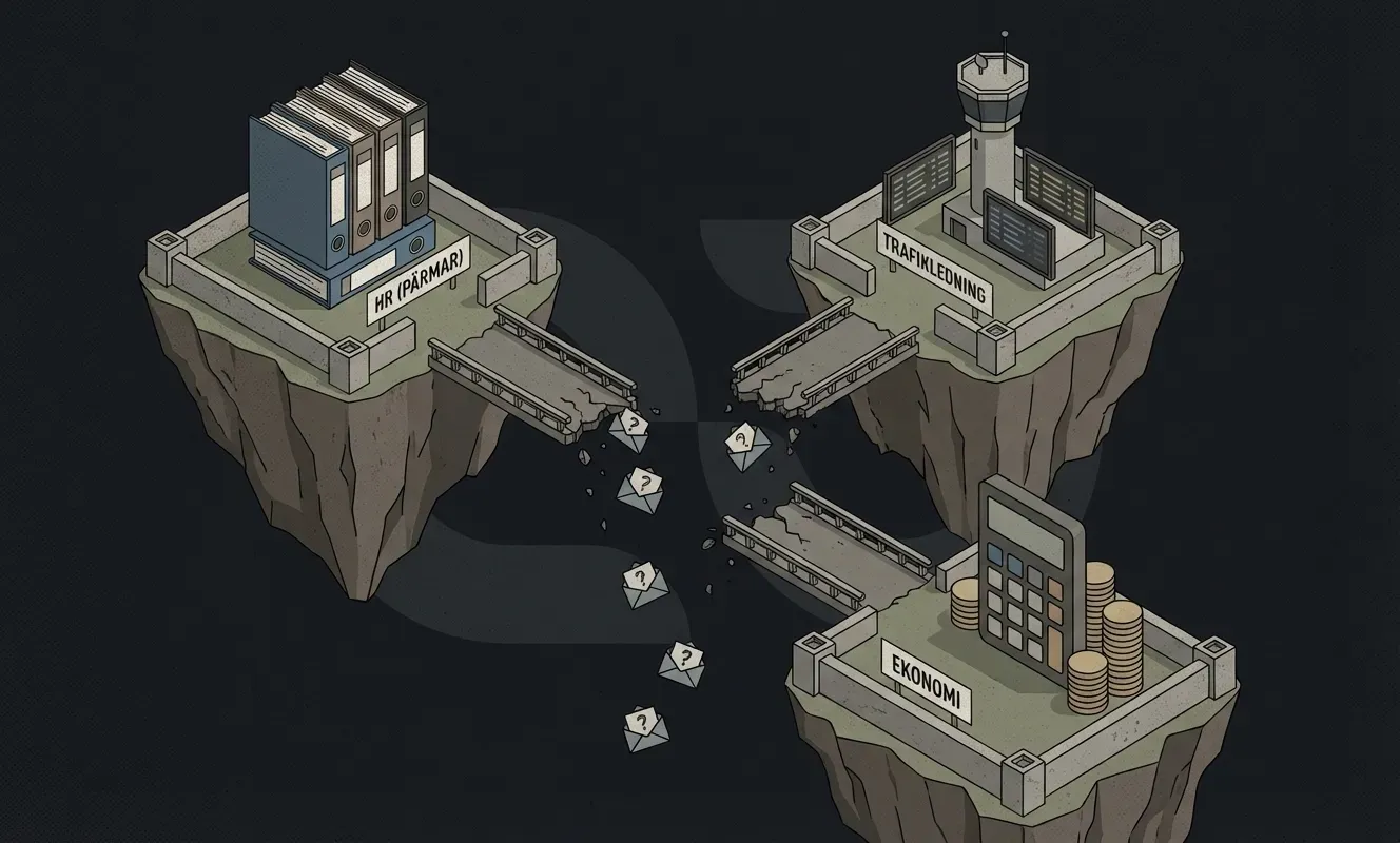 Frustrated logistics manager overwhelmed by spreadsheet, highlighting manual tracking stress.