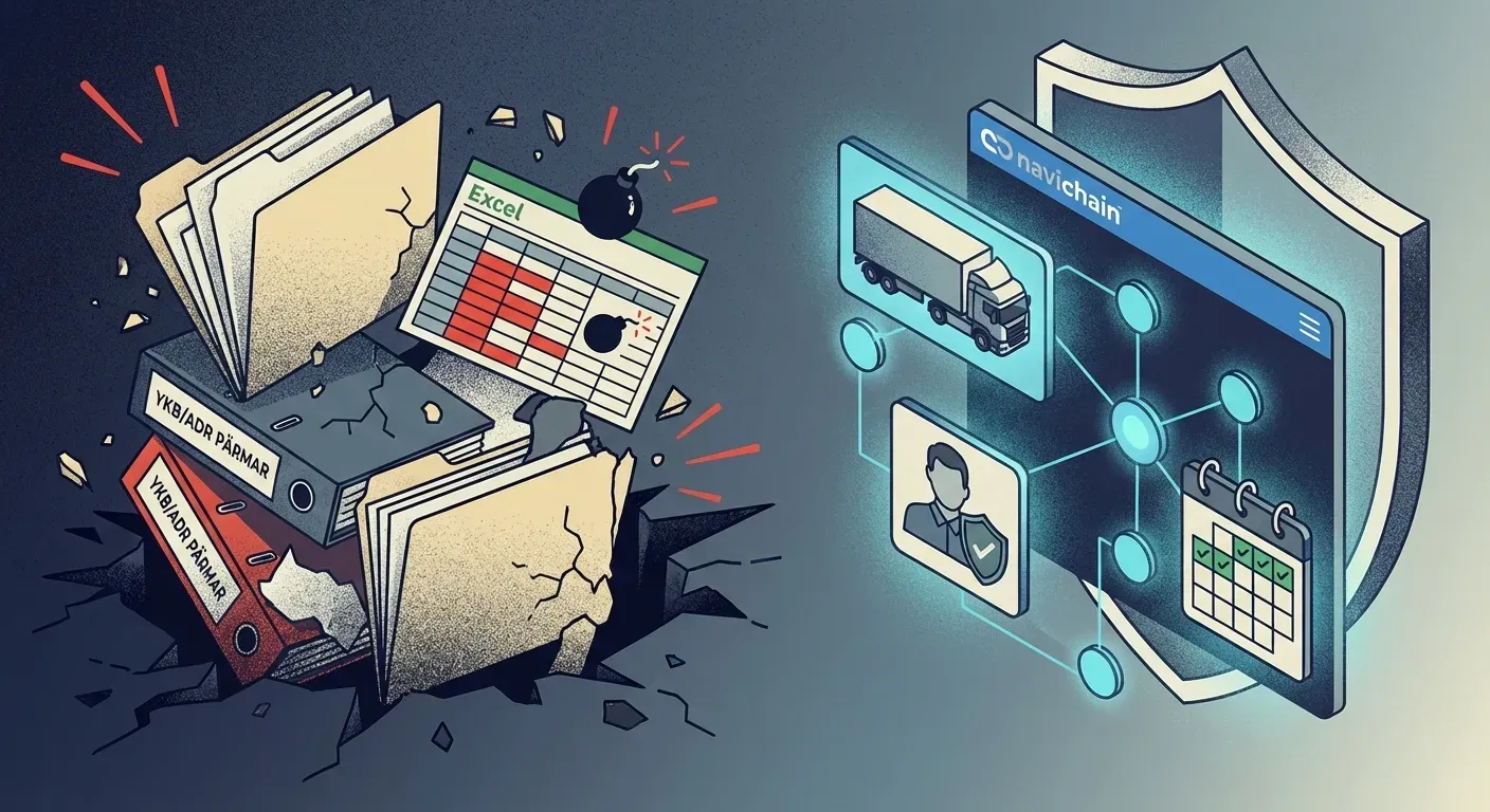 Lorry on UK road illustrates the haulage industry's compliance needs.