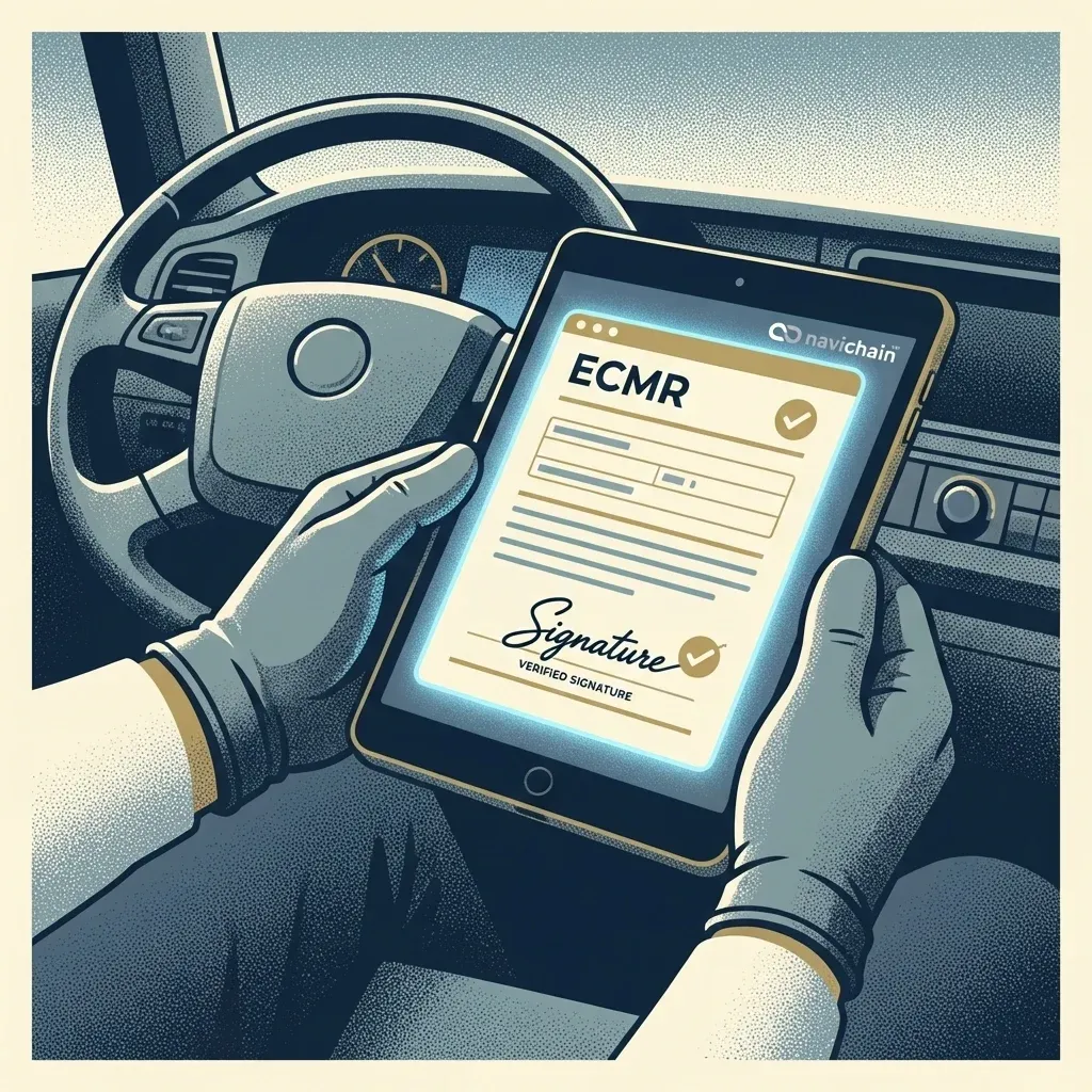 Close-up of crumpled CMR form illustrating the operational inefficiencies addressed by e-CMR.