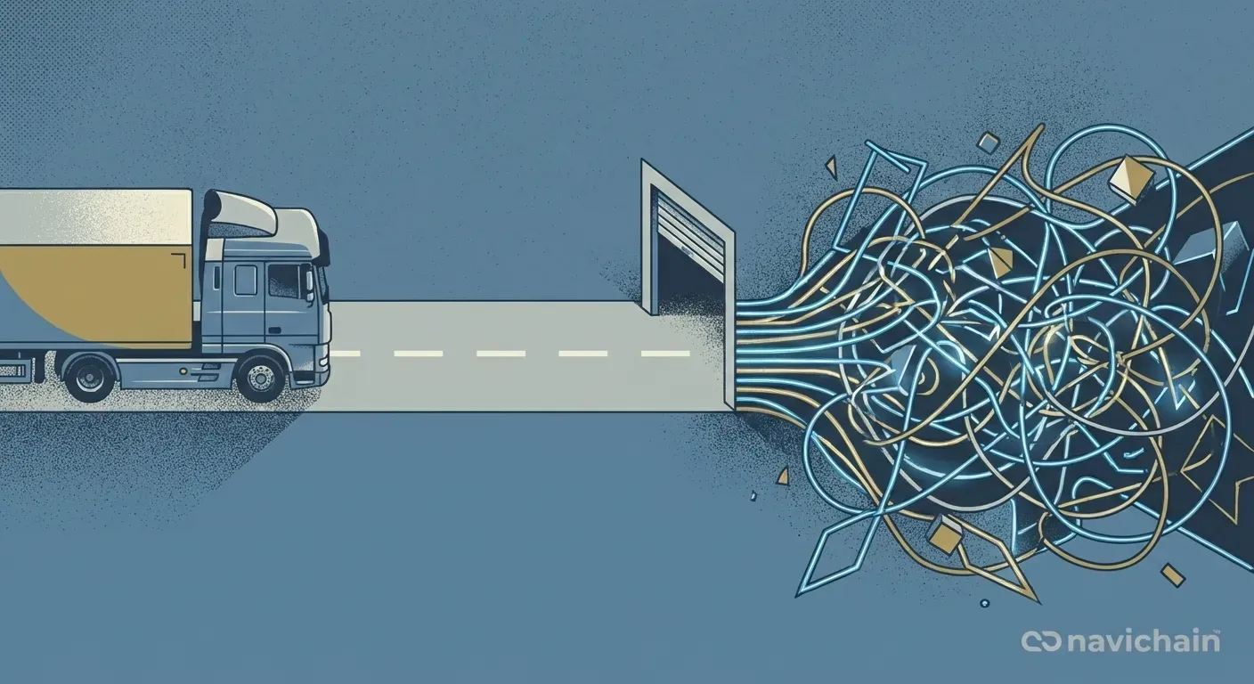 Diagram showing margin squeeze in haulage due to unbilled services.