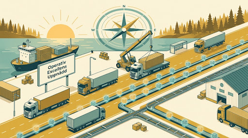 Den optimerade slutstadiet: Ett organiserat logistiknav utan pappersarbete eller trafikstockningar.
