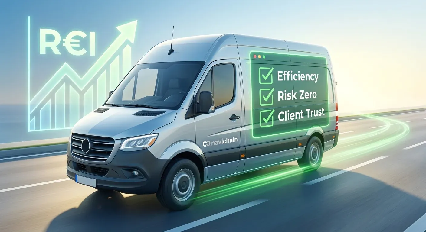 Processdrivet arbetsflöde för ID-verifiering i logistik med Navichain.