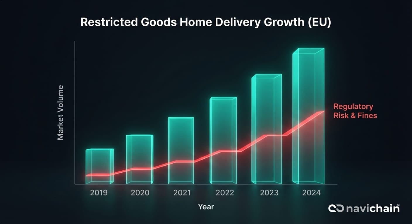 Leveransförare kämpar med ID-kontroll. Risk för fel vid manuell kontroll.