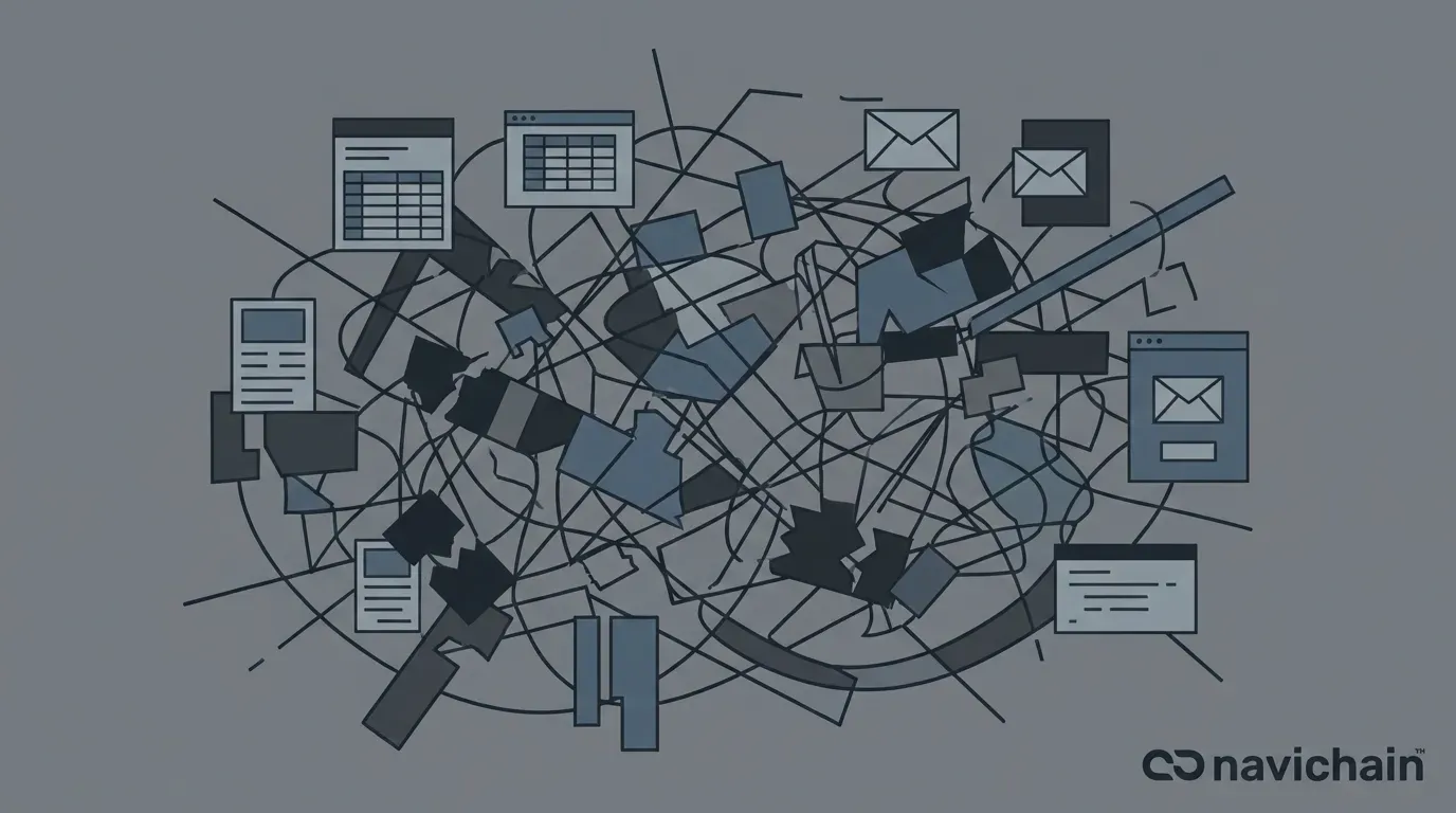 Data silos and disconnected systems hindering European firms from achieving supply chain integration.