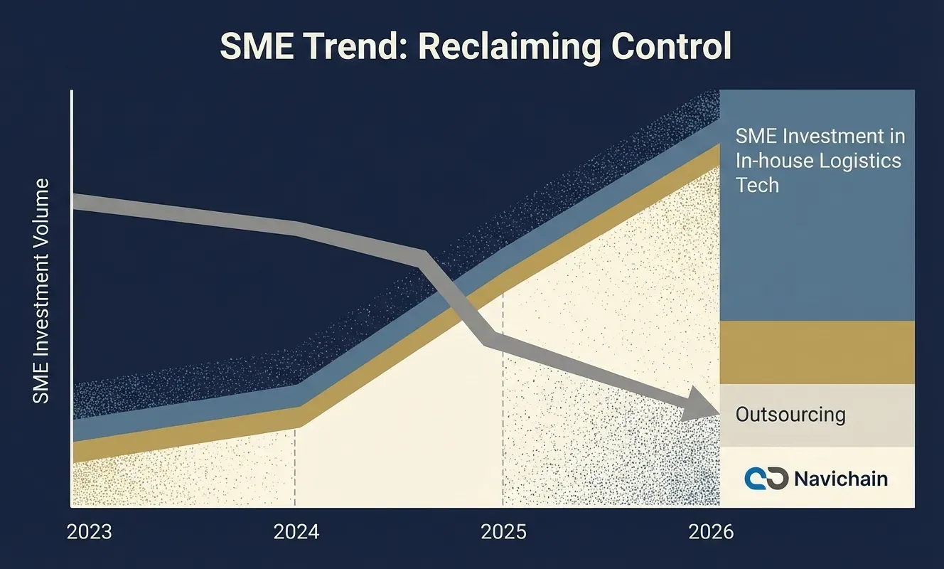 Navichain möjliggör ökad kontroll och transparens i logistikflöden för europeiska SMF.