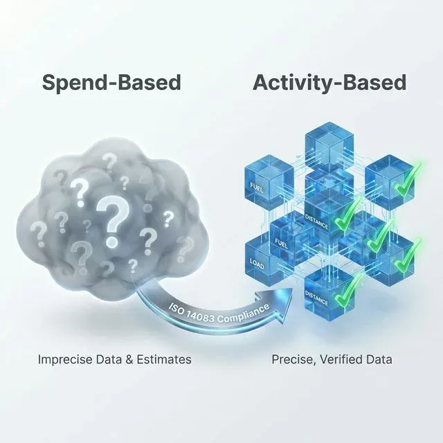 Chart: Accuracy gap between Spend-based vs Activity-based.