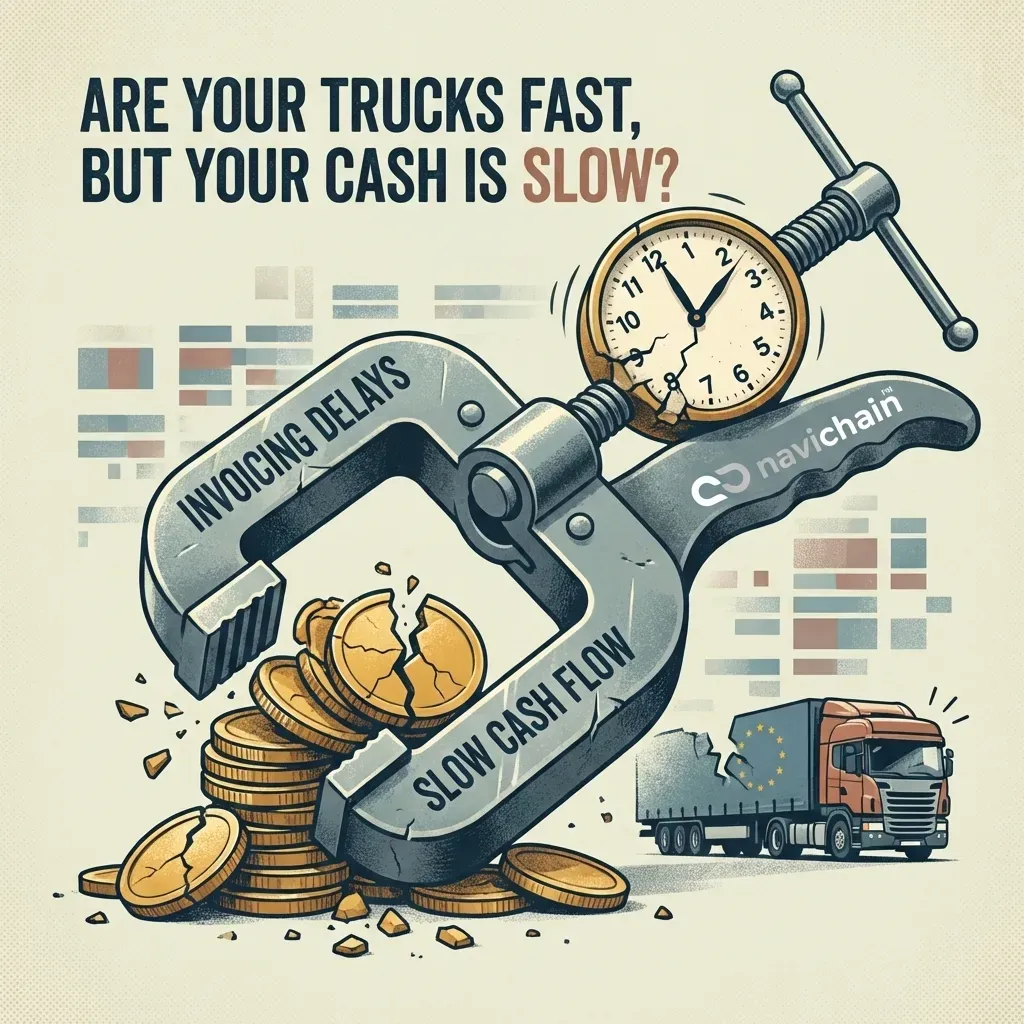 Navichain: Unified Logistics Platform - Streamlining operations for enhanced efficiency and profitability for European hauliers.