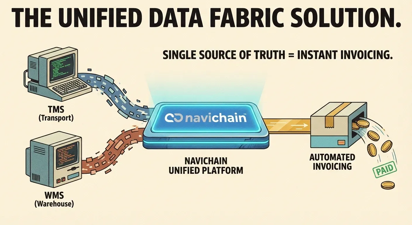 Enhetlig datafabric för åkerier: Förbättrad insikt, optimering och effektivisering av verksamheten.