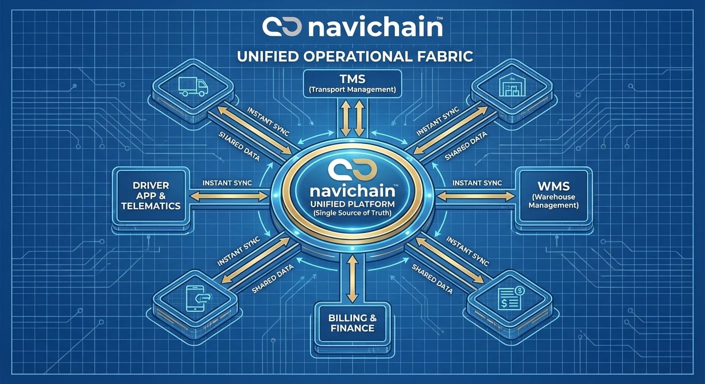 Streamlined logistics: driver empowered, manager free, business running efficiently on real-time information.