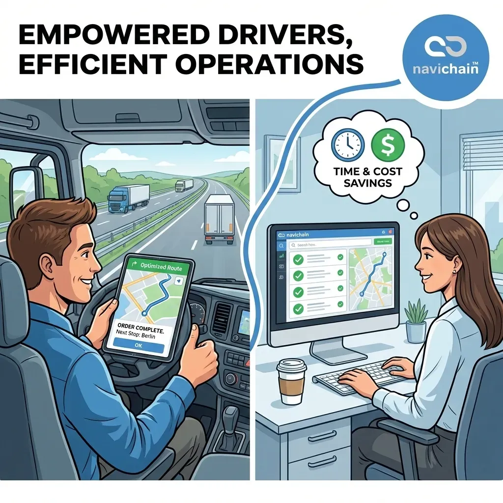 Illustration av förbättrad effektivitet med en enhetlig plattform.