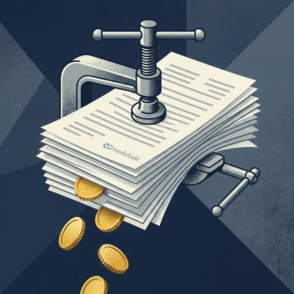 Physical CMR note versus e-CMR on a tablet, showing security vs risky digital adoption.