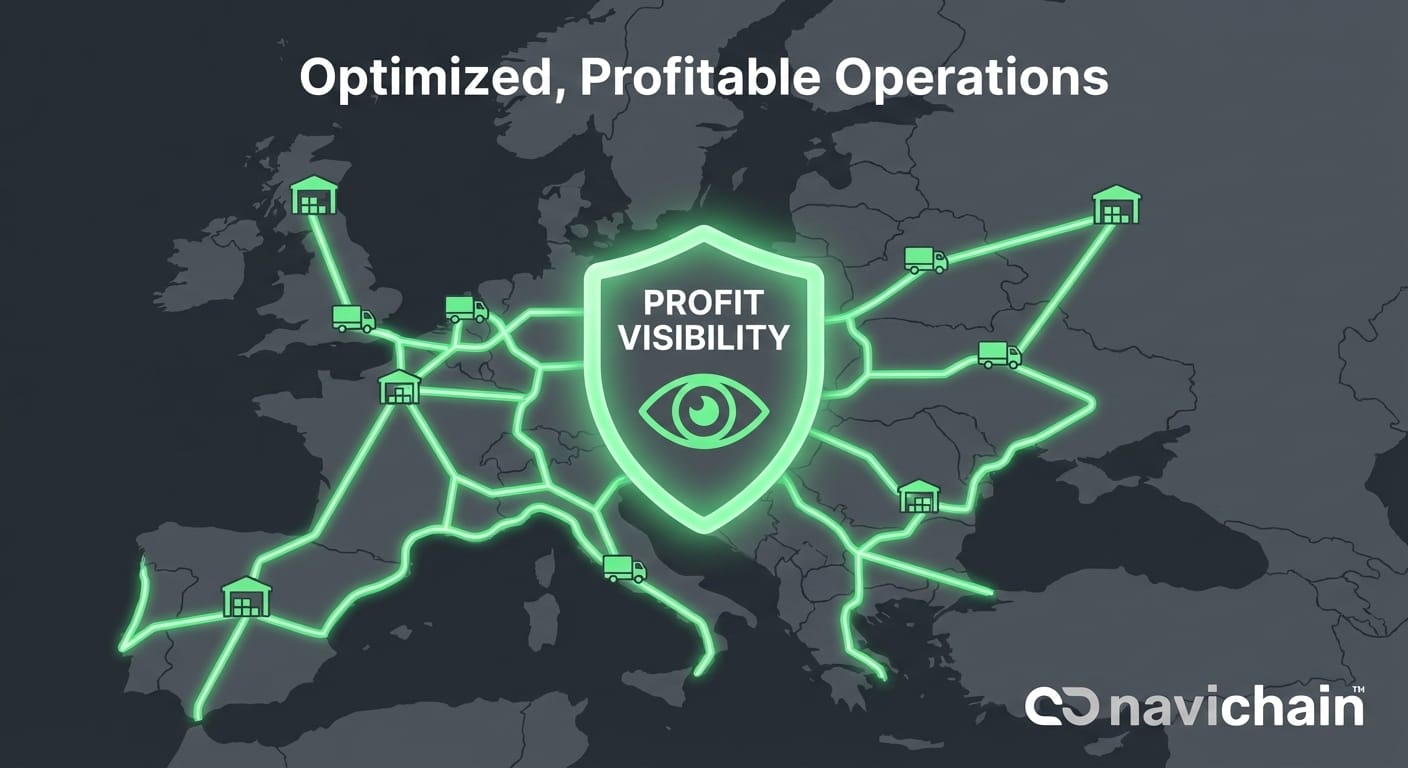 Route profitability differences: True profit per kilometre revealed, not just fill rate.