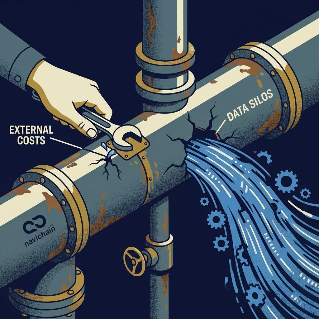 Lastbil i skandinaviskt landskap, symboliserar utmaningar och möjligheter för åkerier.