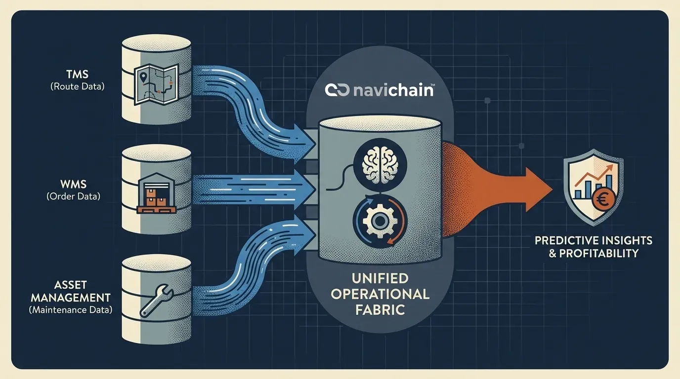 Infrastructure Paradox schematic: route efficiency hides vehicle decay due to underfunded roads.