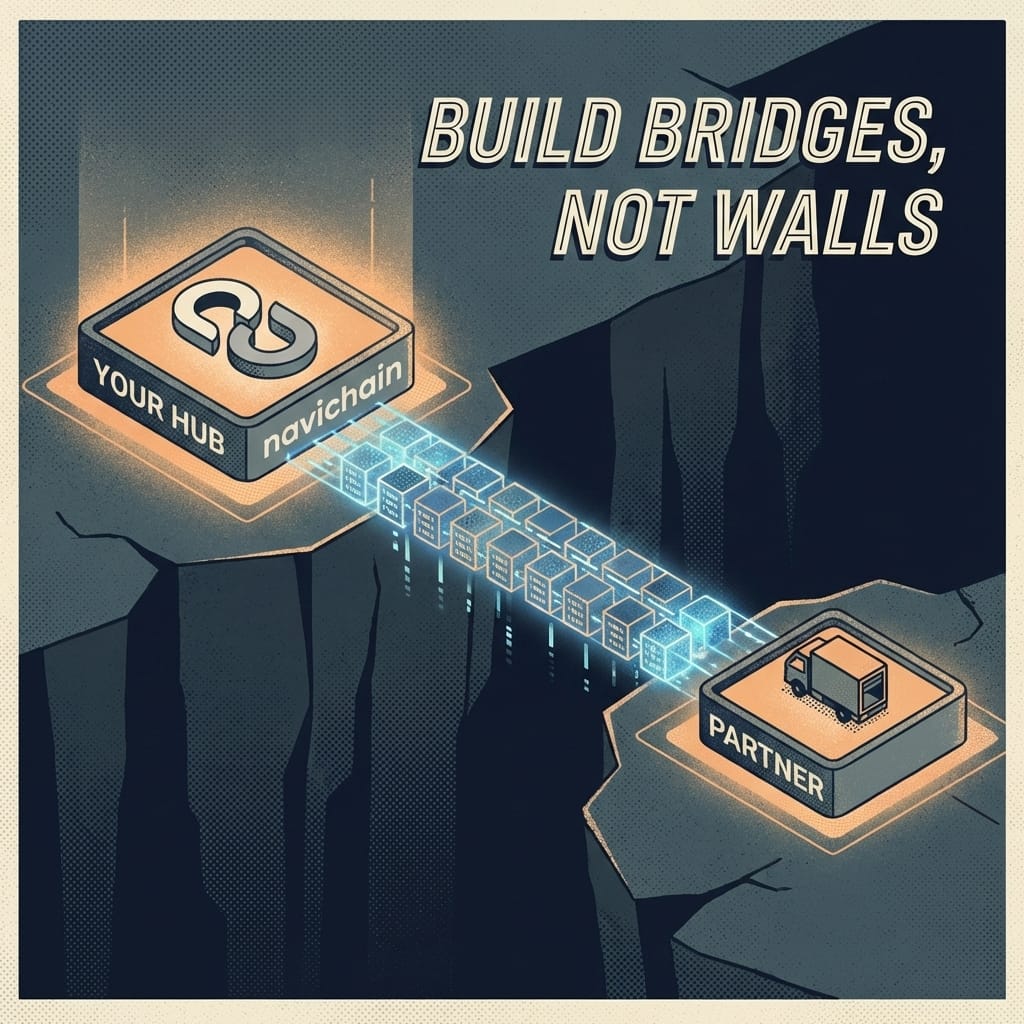 Illustrerar integrationsparadoxen: Att bygga broar istället för murar genom digital strategi.