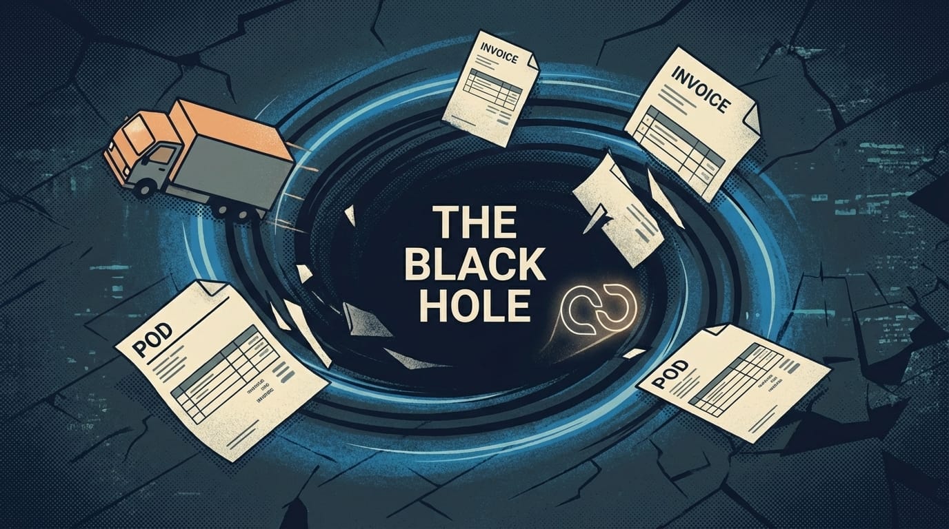 Fragmenterade system skapar ett 'svart hål' i logistik, med bristande transparens och ineffektivitet.