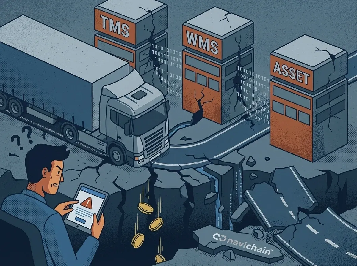 Illustration av dataöverbelastning och fragmenterade system som leder till förlorade vinster.