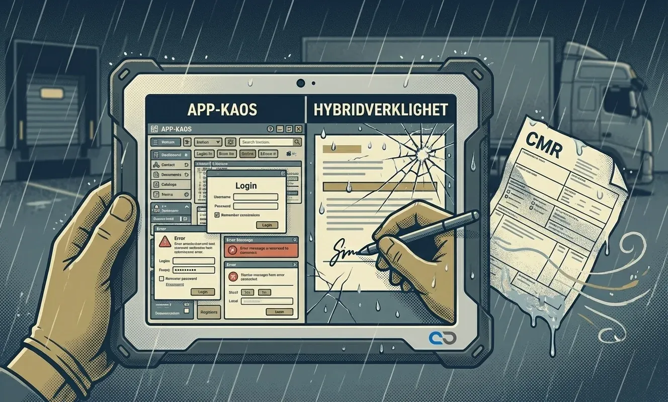 Fragmenterade e-CMR lösningar leder till manuellt arbete och ineffektivitet för logistikpersonal.